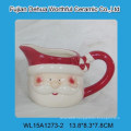 Elegant santa claus shape ceramic tea pot